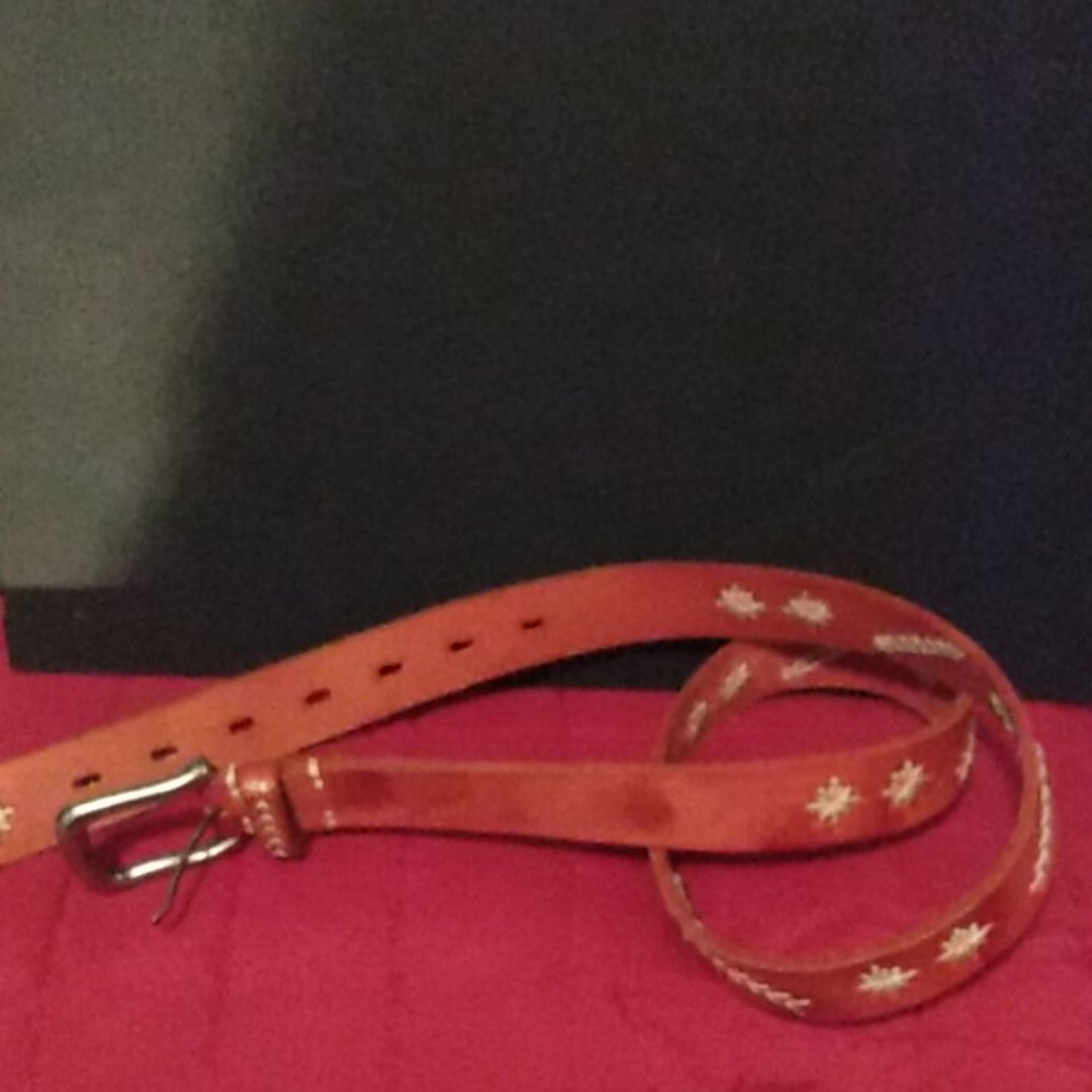 Leather belt